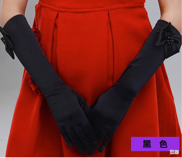 花童手套配公主裙公主淑女手套长款儿童礼服手套婚纱手套一件代发