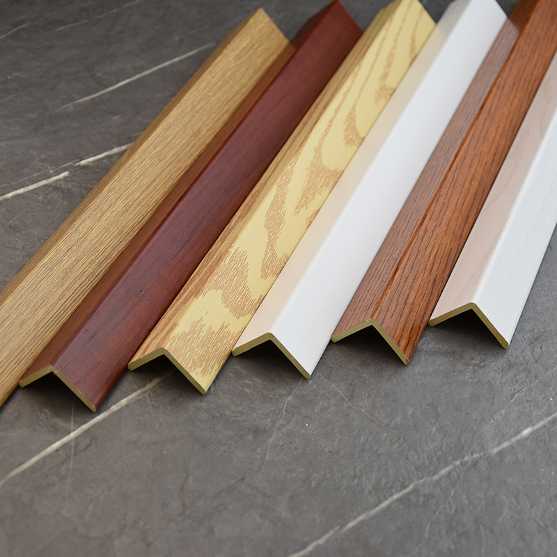 现货批发25*25mm阳角线 竹木纤维集成护墙板快装墙板包边条护角线