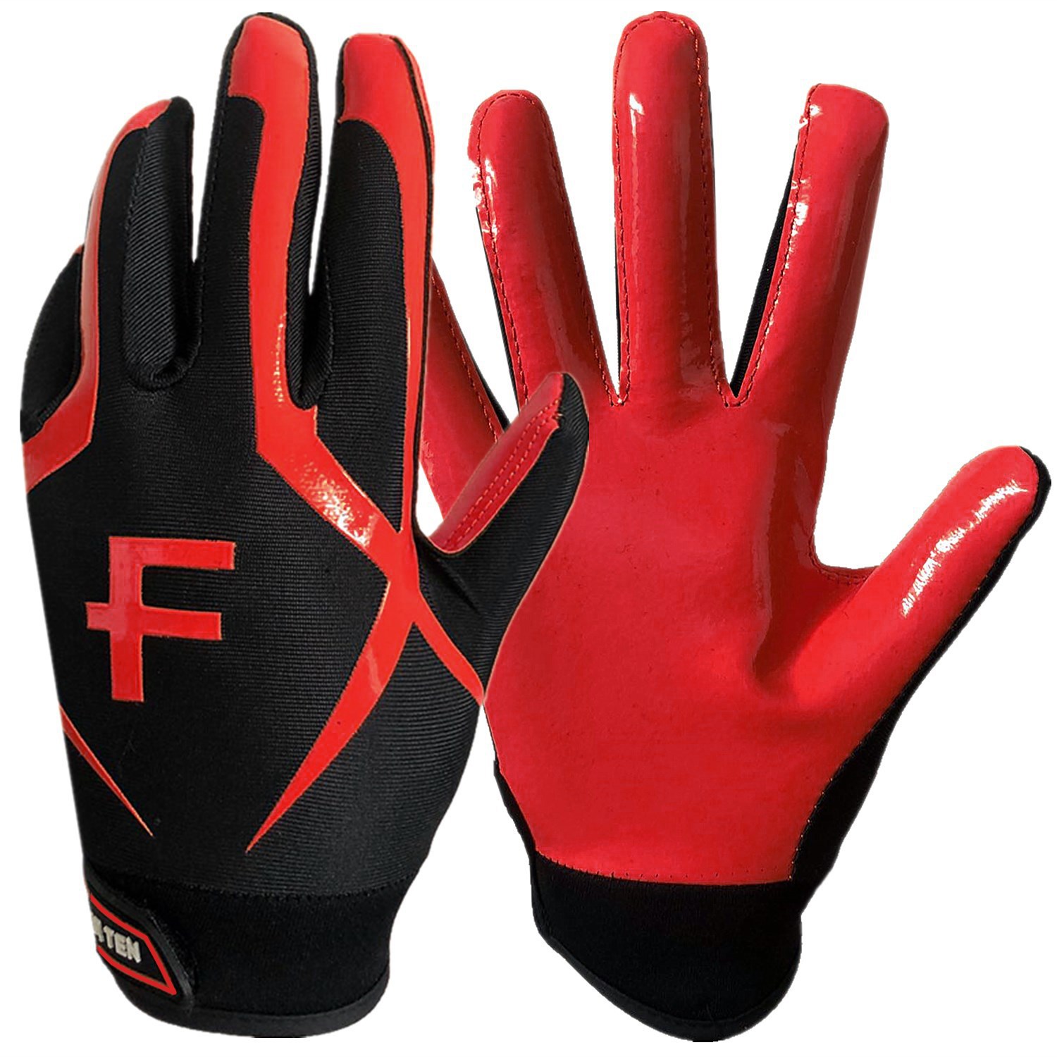 足球守门员手套耐磨乳胶护指手套橄榄球手套儿童足球龙门门将手套