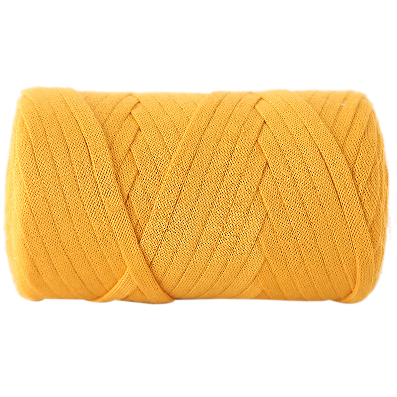 厂家现货纯色编带线 手工编制地垫线diy勾包扁带线毛线批发可定