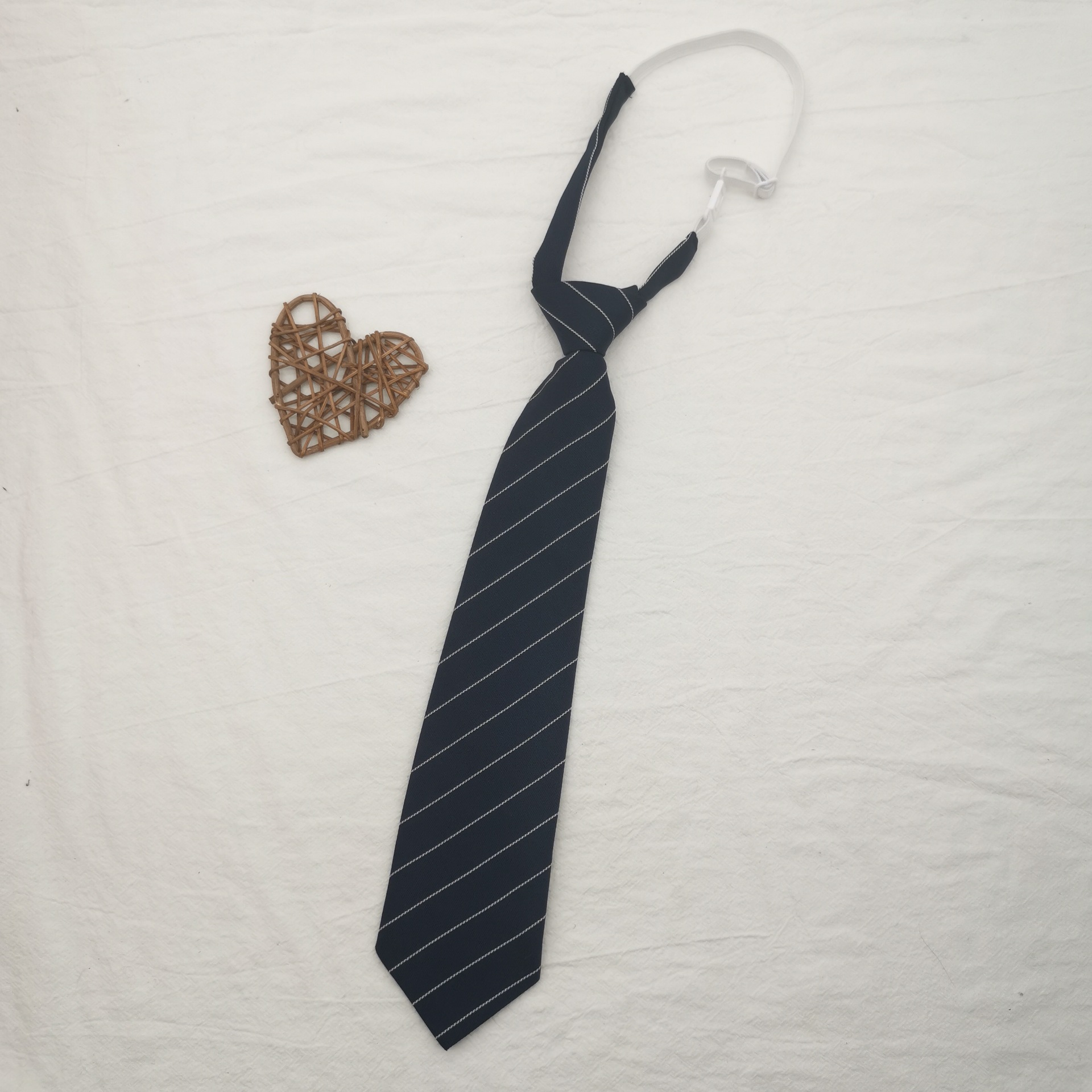 jk领带套装条纹赤白绀白黑白日系学生儿童学院风衬衫领结领花配饰