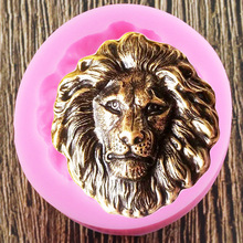 3D Lion Head Silicone Molds Animals Candy Chocolate Fondant