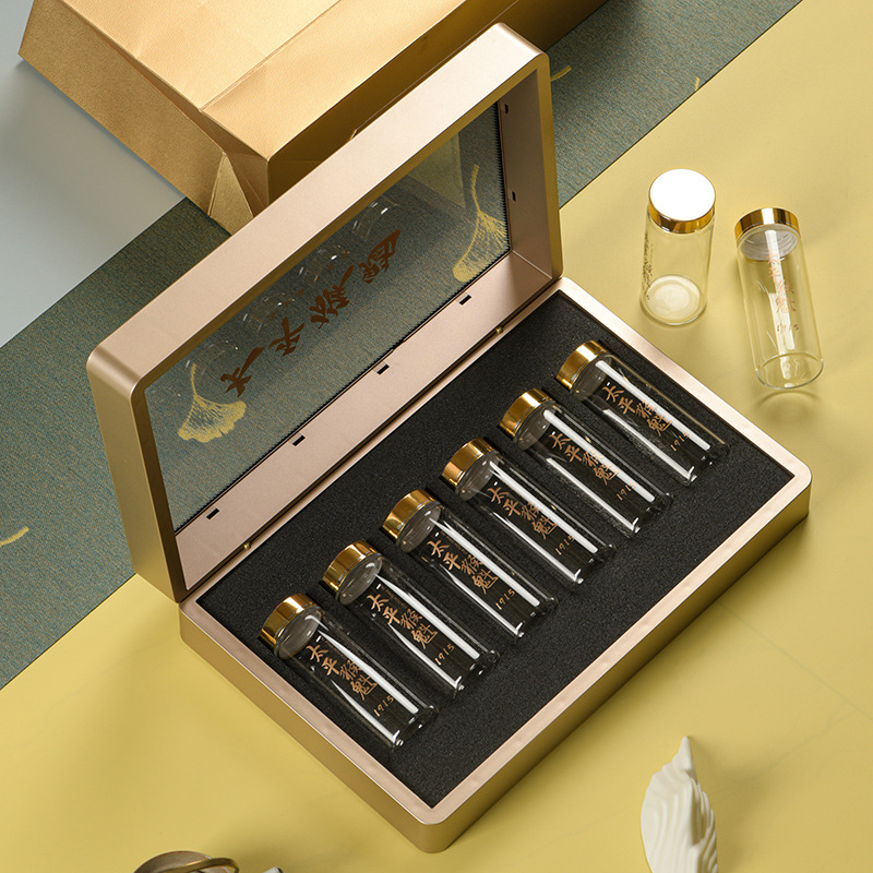 太平猴魁玻璃罐礼盒包装茶叶罐玻璃密封罐透明高端茶叶包装盒批发
