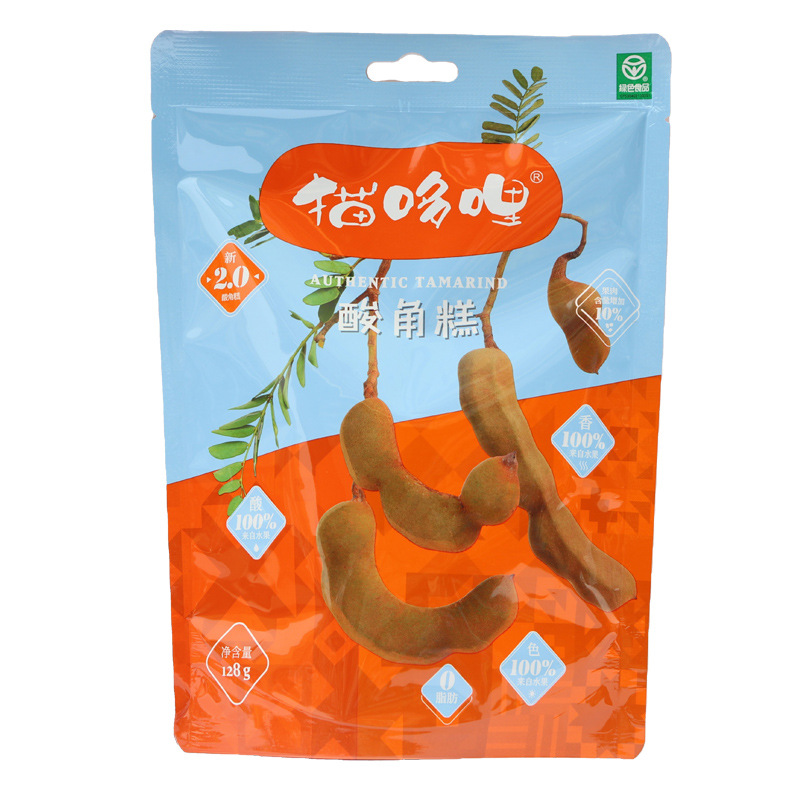 猫哆哩酸角糕128g袋装经典口味蜜饯糖果办公休闲零食批发一件代发