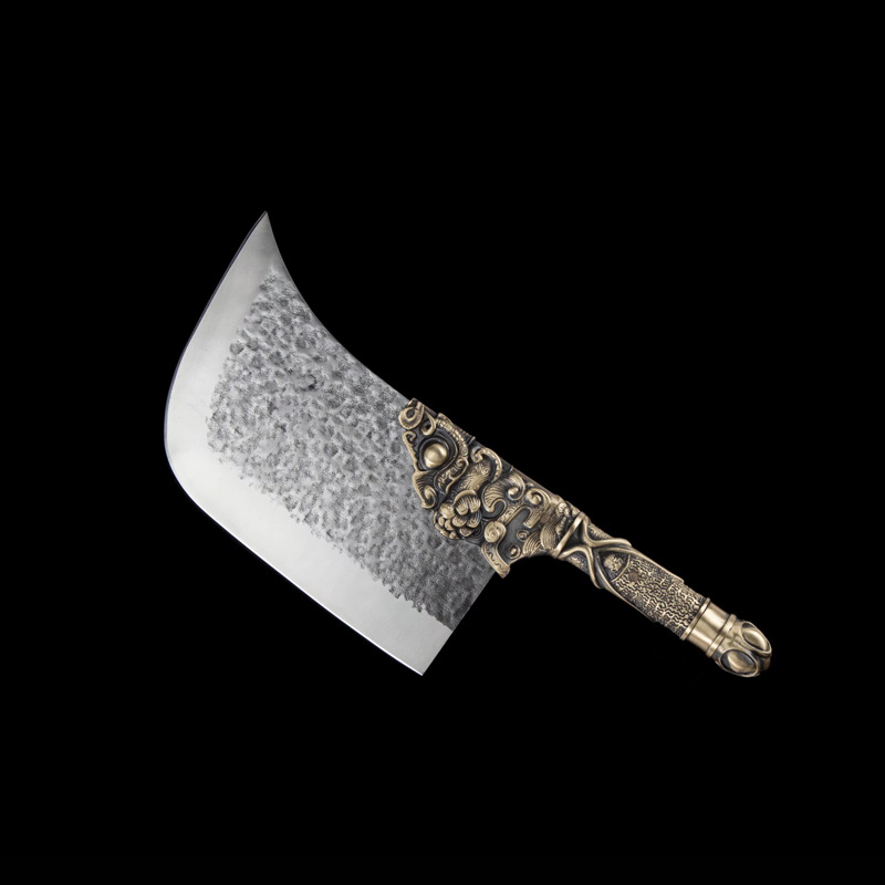 1810手工斩骨刀龙泉市屠宰场杀猪刀锻打剁骨刀加重商用菜刀批发