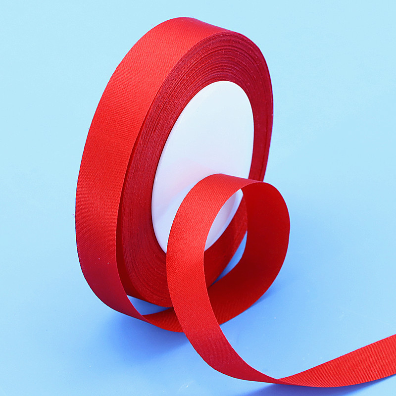 红丝带编发扎带婚庆红色绸缎带汽车红布条舞蹈飘带diy包装彩带