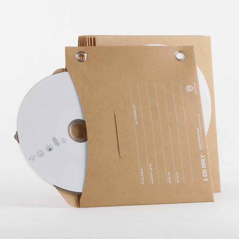 卡碟包装袋光盘保护套cd套盒可来图定制 创意光碟封套牛皮纸cd套