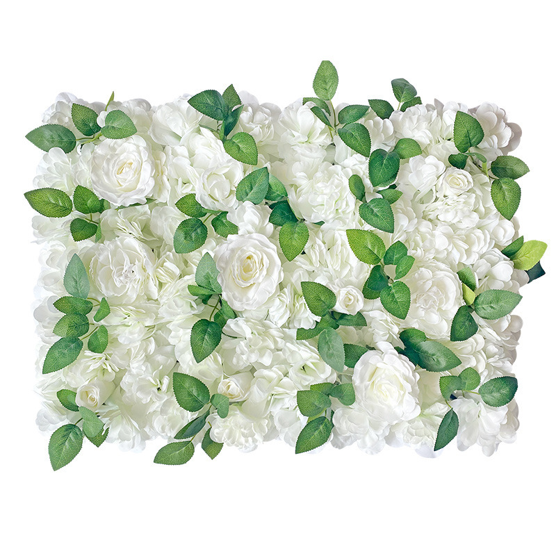 Artificial Flower Wall Wedding Background Event Decoration Supplies Photography Props Shopping Window Hydrangea Rose Green Plant Wall