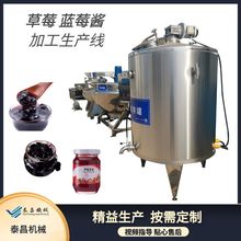 草莓蓝莓酱加工设备果酱加工生产线果泥果膏生产机器果膏熬煮锅