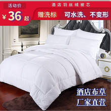 宾馆酒店床上用品空调被白色被芯春秋被加厚冬棉被子四季空调被