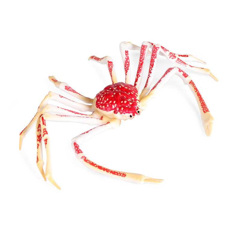 仿真海洋帝王蟹动物模型儿童认知玩具塑胶摆件静态实心螃蟹蜘蛛蟹