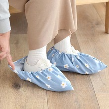 家用室内鞋套机房学生透气舒适布料可反复水洗防滑脚套耐磨布鞋楹