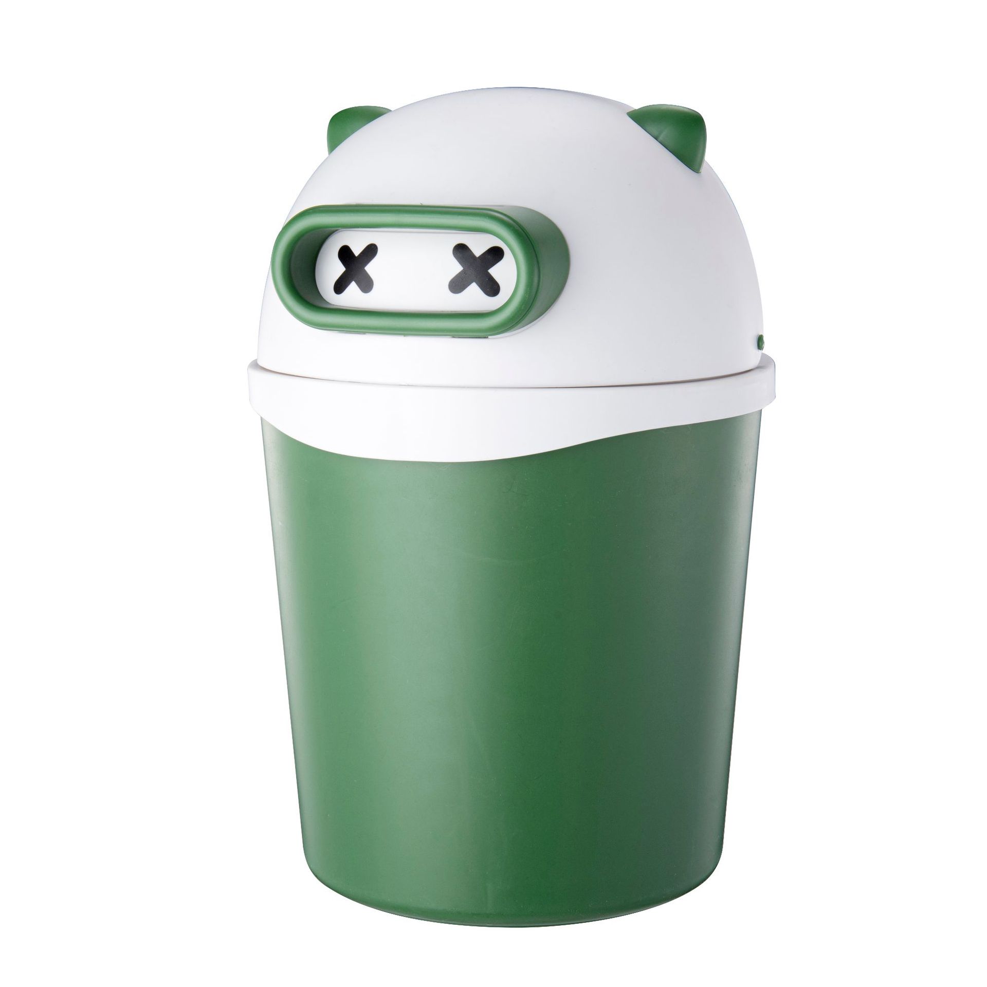 Toilet Kitchen Innovative Trash Can Shake Lid Cute Diving Bear Sundries Storage Bucket Storage Wastebasket Wholesale