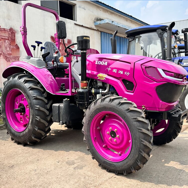 100马力四缸四驱整地机 雷沃欧豹大马力轮式拖拉机 四轮耕地机