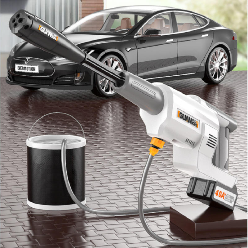 三柱塞锂电洗车机洗车神器家用高压无线充电喷水枪洗地洗卫生间