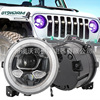 new pattern LED Horse Herder JL refit Independent Angel eye DRL to turn to Distance Bifocal lens Headlight Headlight