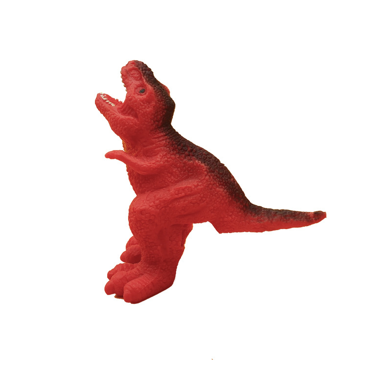 2022 New Hot Sale Pressure Reduction Toy TPR Finger Puppets Tyrannosaurus Rex New Exotic Parent-Child Interactive Dinosaur Finger Stall