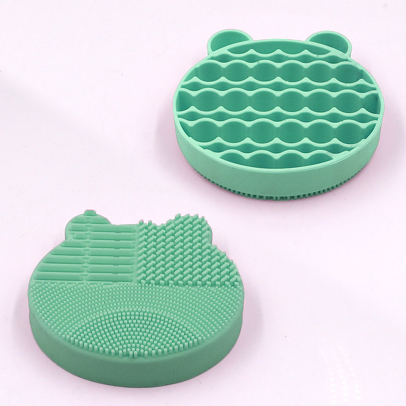 Makeup Brush Storage Box Silicone Bear Makeup Brush Storage Rack Silicone Makeup Brush Holder Cleaning Box