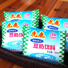 近期生产 东阳虎鹿豆奶 饮料儿童营养早餐豆奶 200ml源工厂 一件