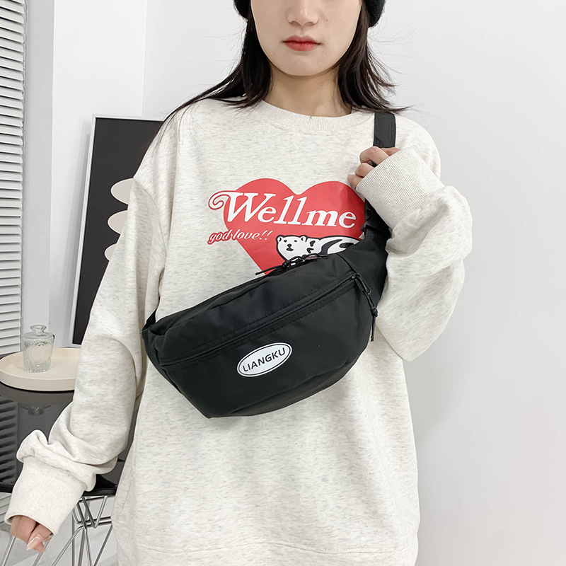 Foreign Trade Chest Bag 2023 New Women's Bag Fashion Simple Shoulder Messenger Bag Nylon Waist Bag Casual Bags for Woman