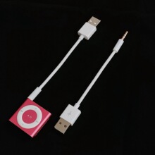 ipod shuffle 3 4 5 6 7代通用夹子线 shuffle数据充电线 MP3线