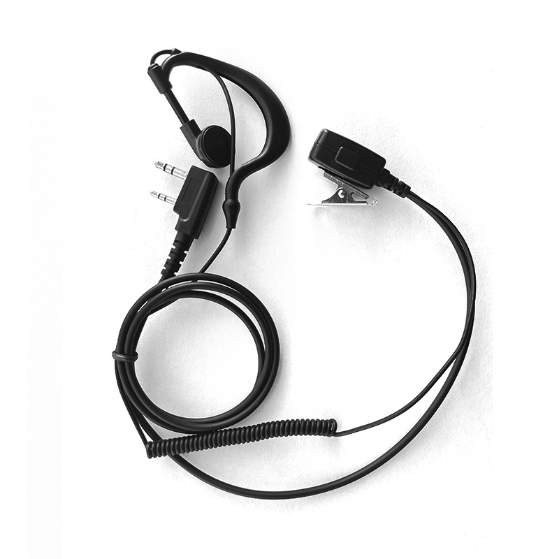 对讲机耳机配件国通曲线耳挂建伍宝锋泉盛moto瓦力能耳机k头m头