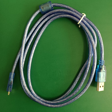 usb转usbmicro通信线下载线 目标板或设备连接 带屏蔽磁环 抗干扰