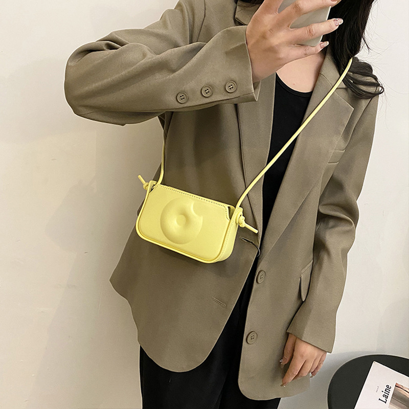 Cross-Border Women's Bag 2023 Spring and Summer New Candy Color Mini Square Bag Internet Celebrity Fairy Crossbody Bag Accessories Lipstick Pack