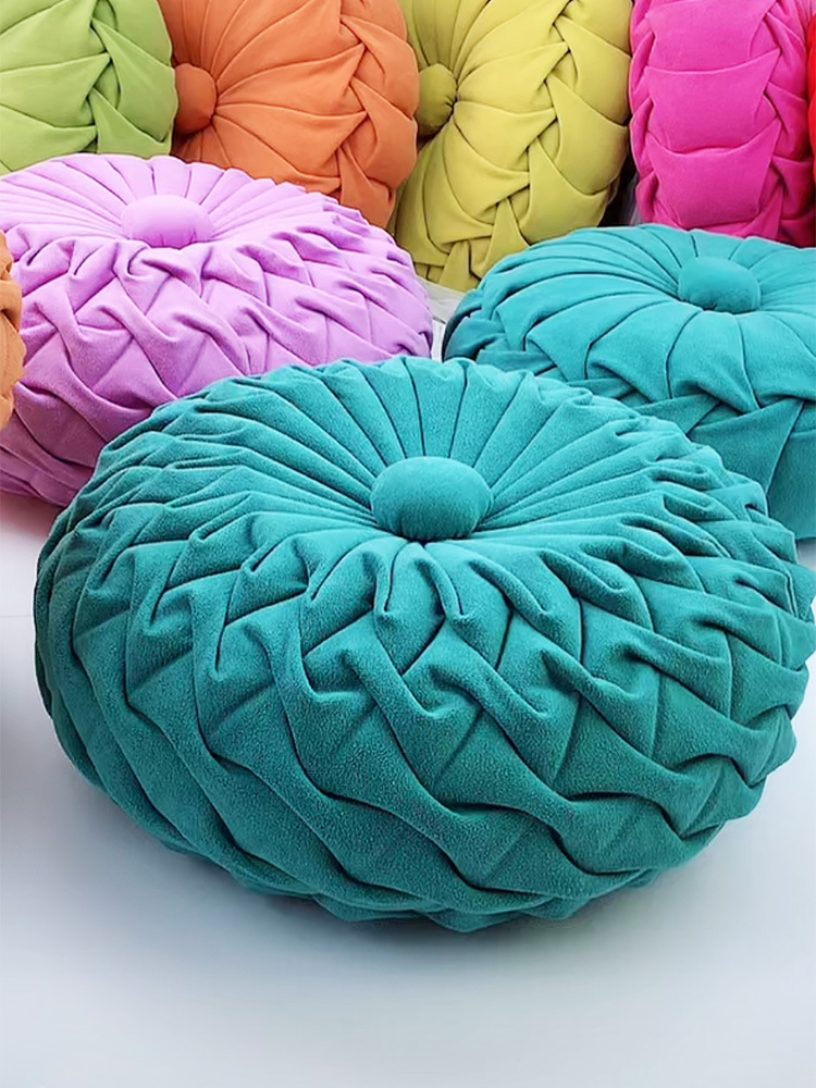 新款轮胎如意抱枕自己缝手工制作材料包圆形南瓜靠垫结婚礼物