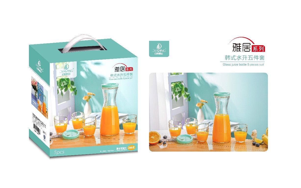 gift suit cup household drinking glass cup living room tea cup cold water bottle cool water pot drinking ware gift box