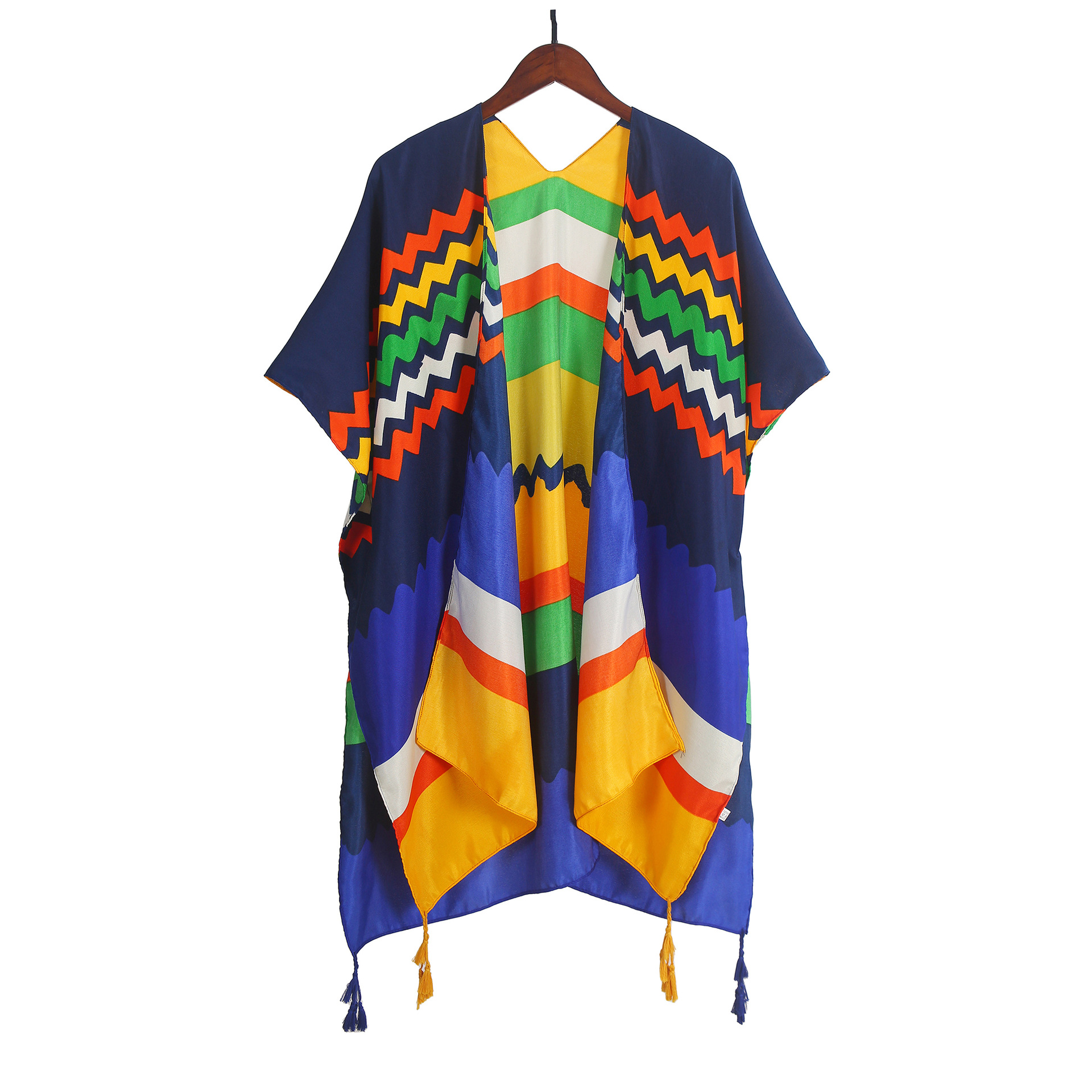 Spring and Summer European and American New Beach Sun-Proof Sun Protection Clothing Printed Bohemian Pattern Fashion Cardigan Blouse Shawl