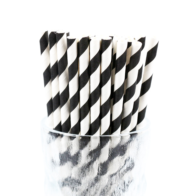 Paper Sucker Stripe Eco Paper Disposable Straws Paper Straws Biodegradable Paper Straws