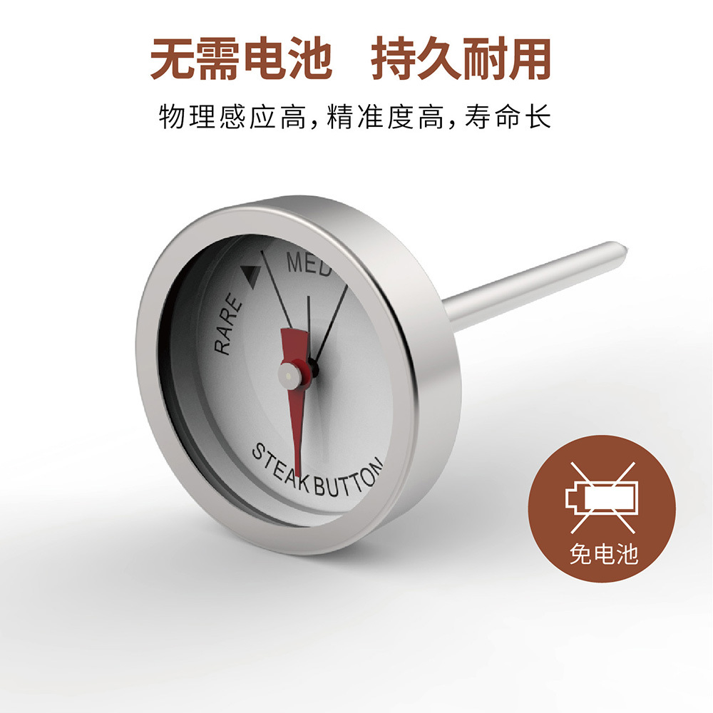 Steak Steak Barbecue Thermometer Kitchen Household Stainless Steel Barbecue Food Steak Mini Probe Thermometer