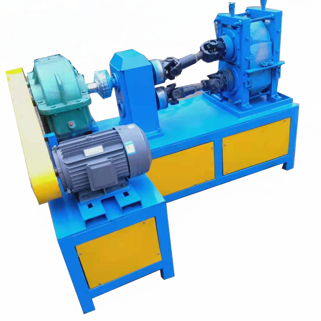 全自动钢筋压扁机 钢丝压扁机 铁丝压扁切断机 扁丝收卷机