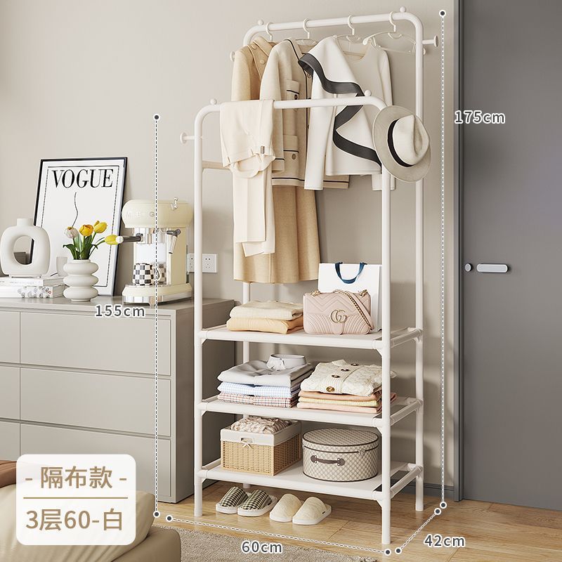 Simple Clothes Hanger Multi-Layer Clothes Storage Rack Multi-Functional Bedroom Rental Room Clothes Hanging Rod Ins Thick Thickened