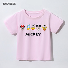JOJO BEBE欧美品牌童装夏季新款童t恤 全棉卡通圆领短袖女童T恤