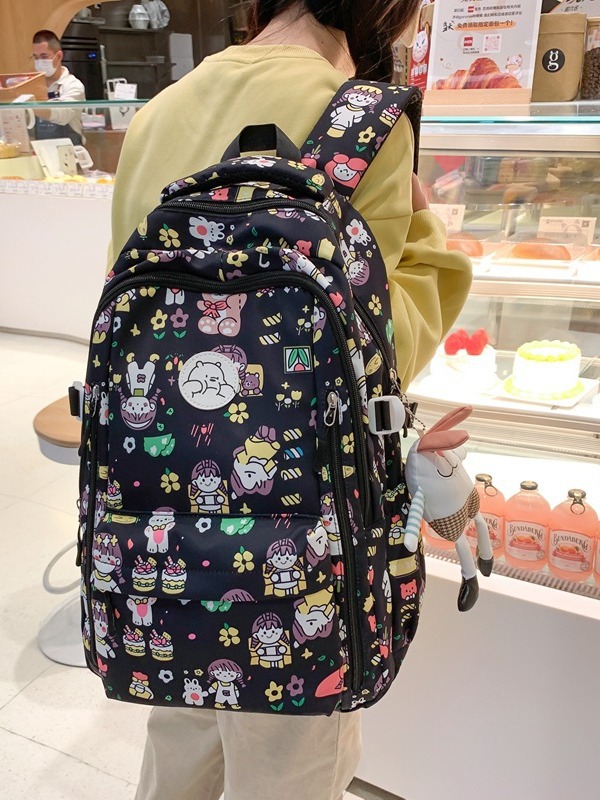 Schoolbag Student Ins Graffiti Good-looking Junior School Backpack