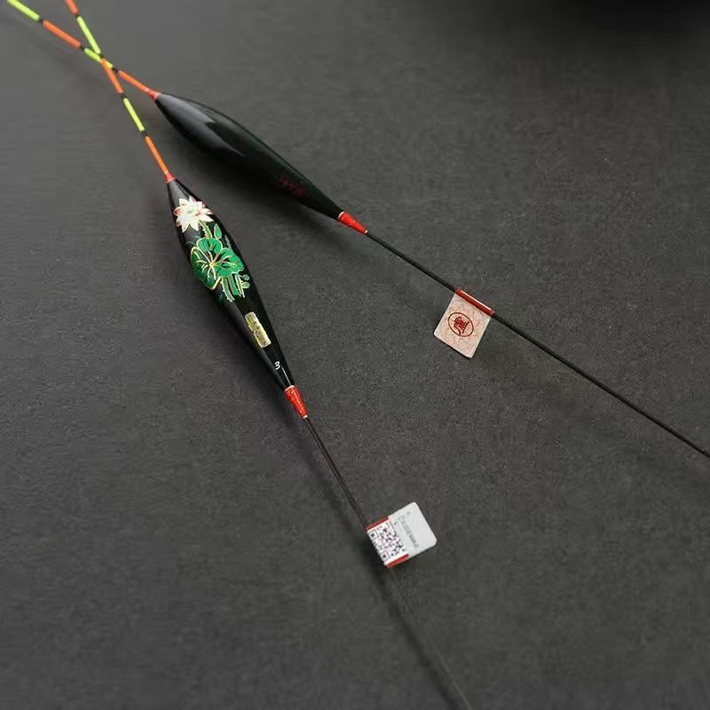 阿卢添色手绘浮漂芦苇鲫鲤鱼浮漂抗走水稳定高灵敏黑坑野钓混养漂