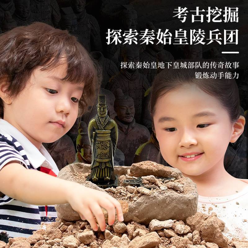 兵马俑考古盲盒历史国宝文陕西物博物馆挖宝挖掘寻跨境专供代发