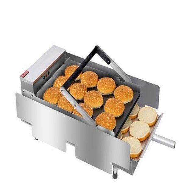 汉堡机商用双层专业汉堡炉烘包机加热汉堡烤汉堡机汉堡店设备