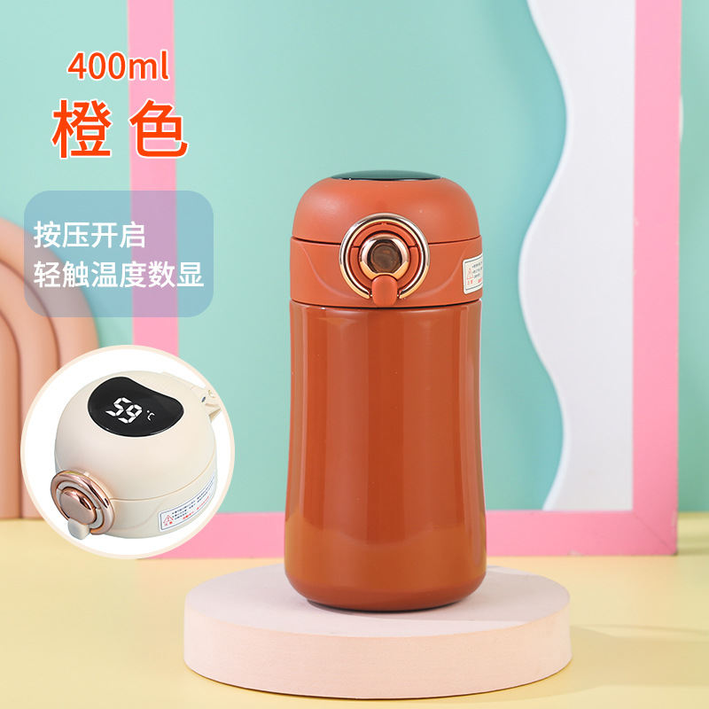 Mini 316 Stainless Steel Smart Thermal Insulation Cup Children's Kettle Cute Bouncing Water Cup School Gifts Wholesale