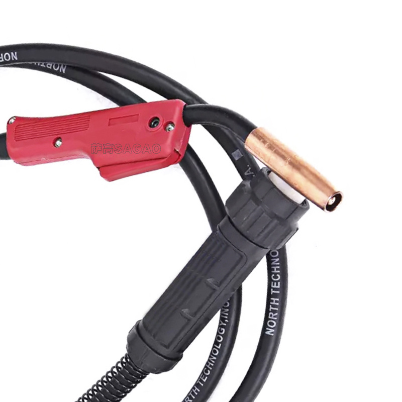 200a紫铜连接杆粗牙焊枪mig气保焊枪配件二保焊枪200a连杆粗牙