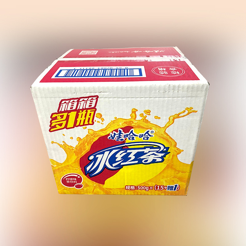 娃哈哈 非常冰红茶 整箱16瓶*500g 柠檬味茶饮料清凉畅快冰爽茶饮