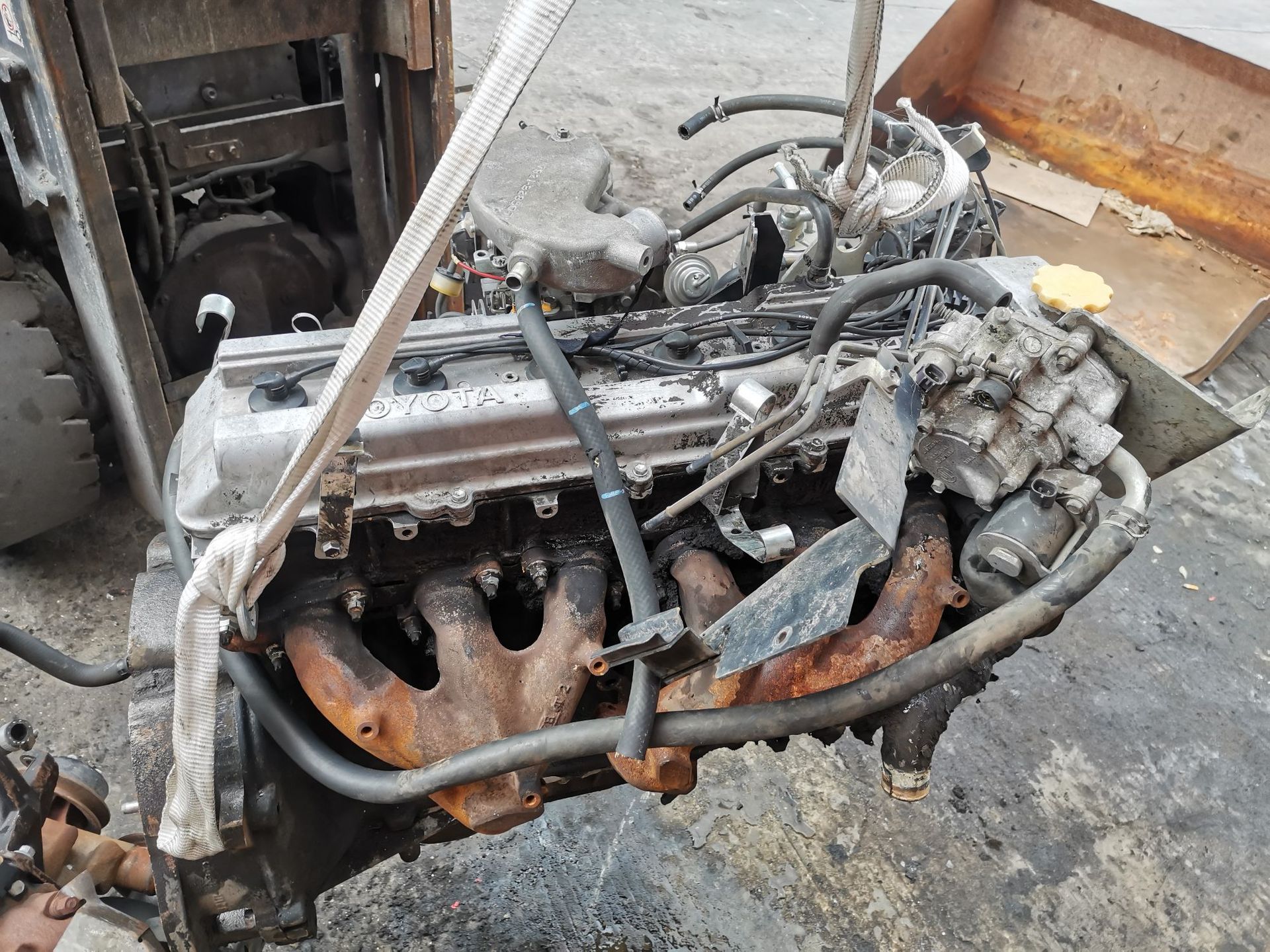 丰田1fz发动机总成 发动机拆车件缸体缸盖曲轴连杆化油器