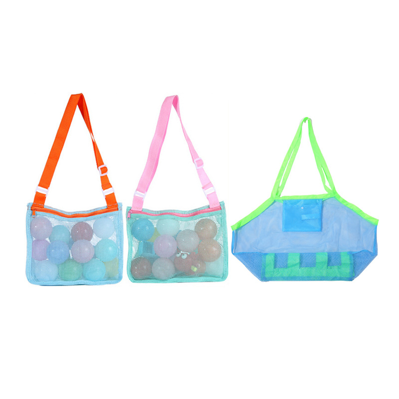 New Outdoor Beach Bag Children's Beach Toy Storage Bag Sand Playing Tools Beach Net Pocket Large Capacity Net Pocket