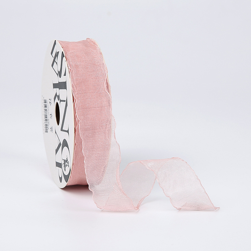 Korean Ribbon Transparent Packaging Organza Tape Flowers Gift Packaging Bow Ribbon Ribbon Piping Floral Ribbon