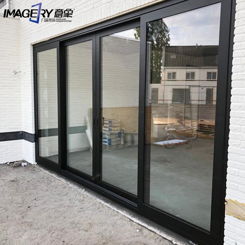 隔热断桥铝合金手动推拉别墅客厅阳台推拉门可配防蚊虫纱网推拉门