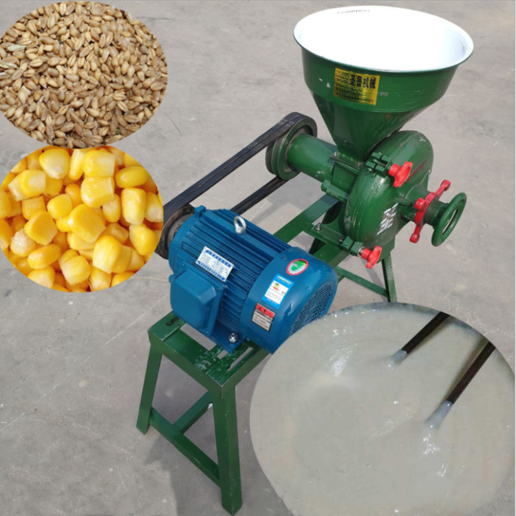 磨坊用磨浆机纯粮磨糊煎饼对外加工260型小麦磨糊机