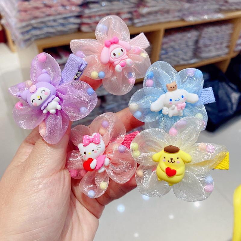 Melty White Dog Summer New Cartoon Resin Small Hairclip Children's Hair Accessories Baby Girl Clip Hair Accessories Card