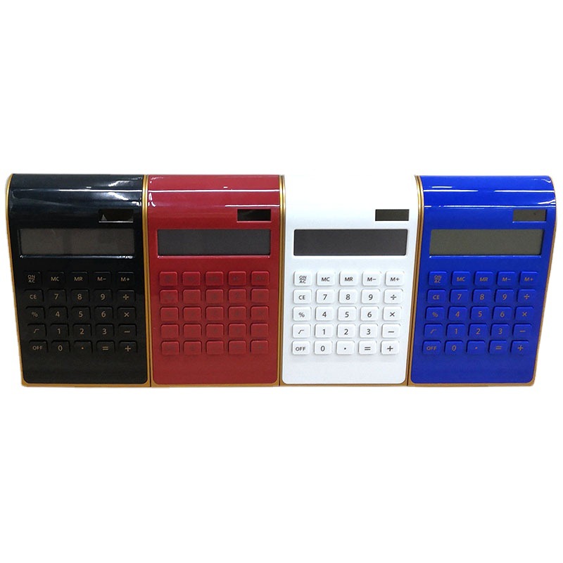 2236 Creative Solar Gift Calculator Wholesale Advertising Logo Office Color 7-Shaped Calculator Wholesale